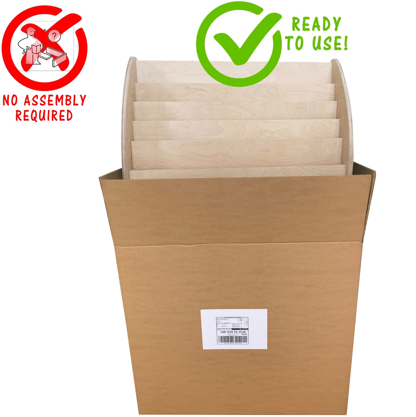 Montessori Books and Toys Shelf – Personalised, Wooden, Fully Assembled, Child-Height Storage