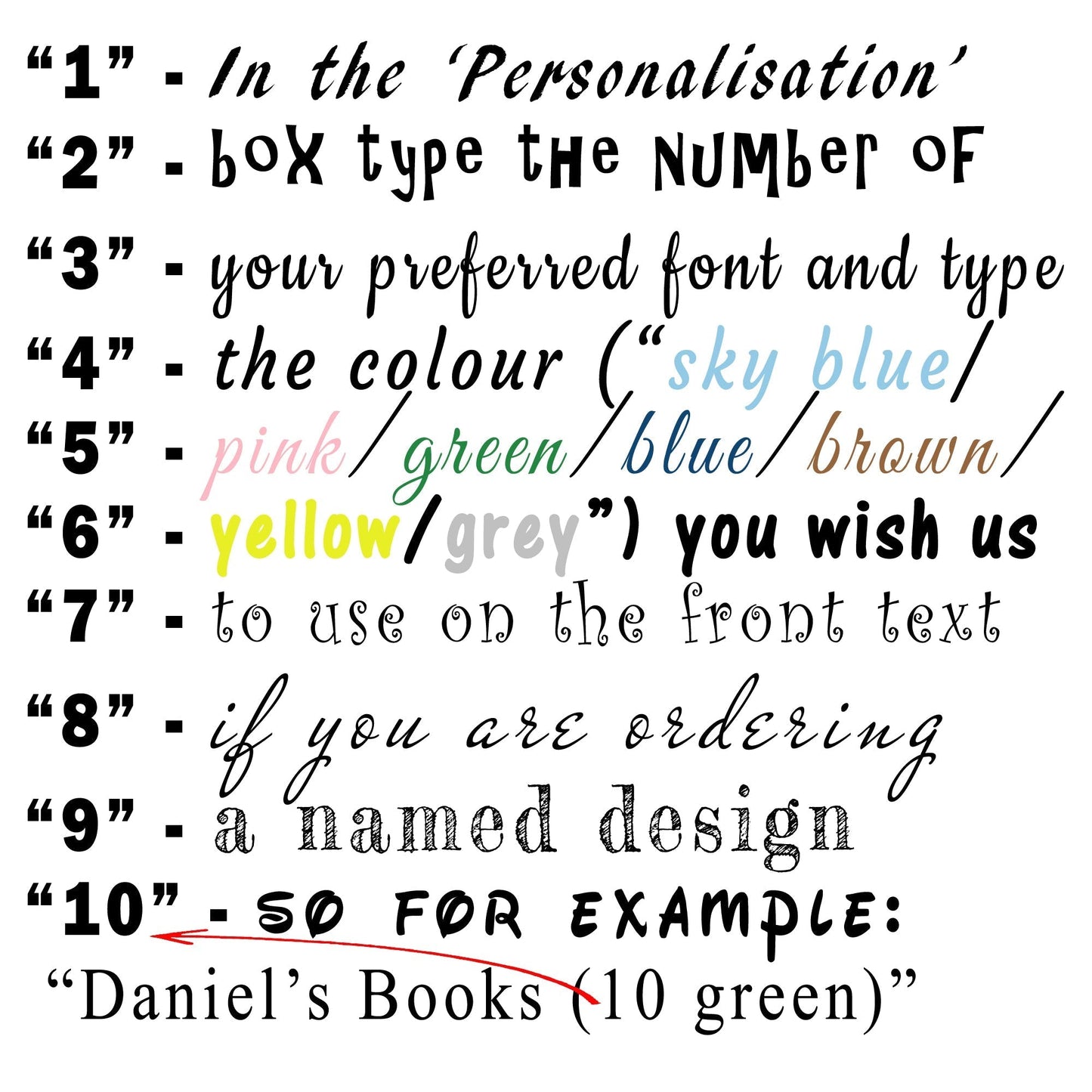 Deers Books and Toys Stand Personalised and Fully Assembled