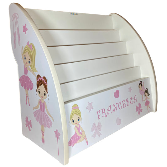 Ballerinas Girls Bookshelf Named and Fully Assembled