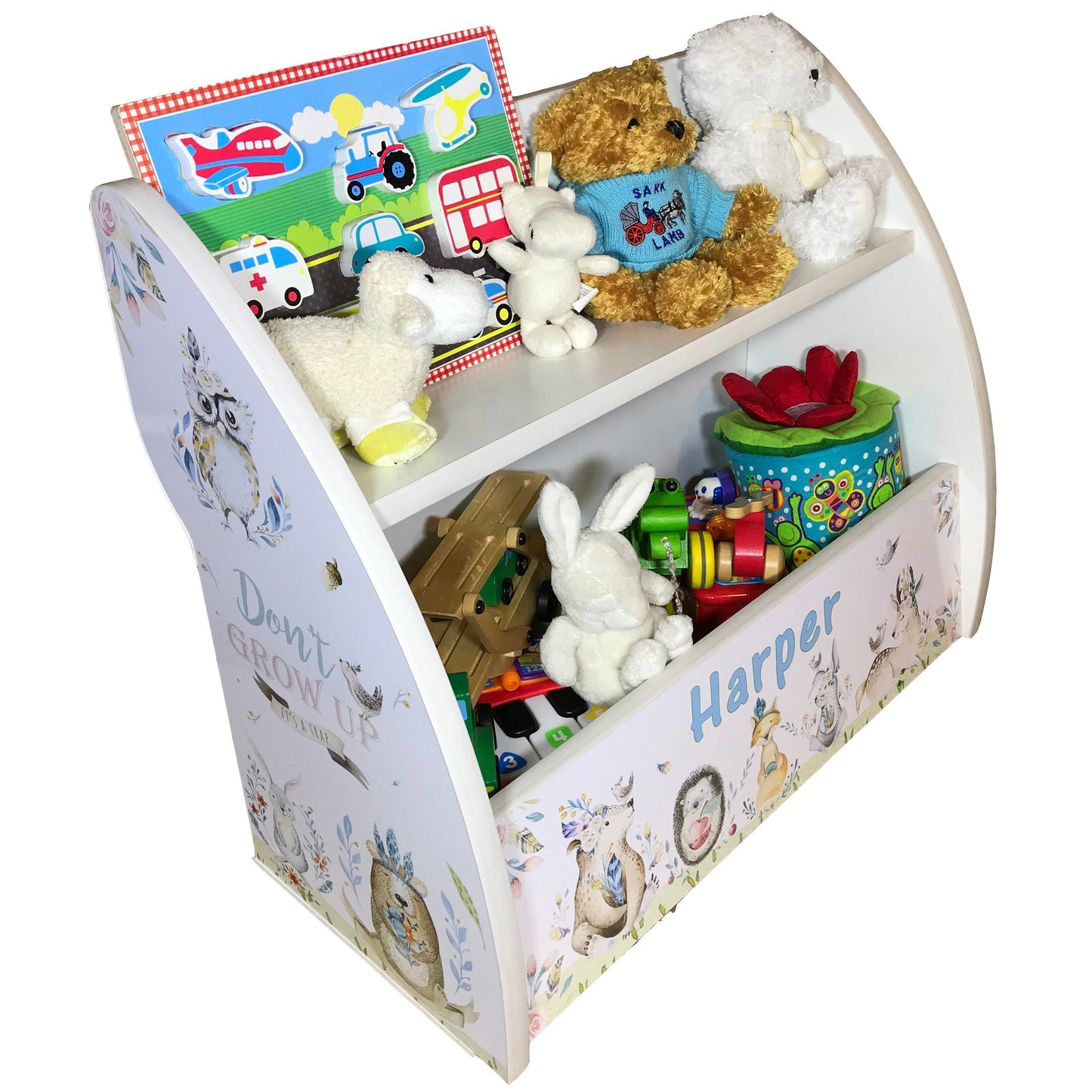 Moon Stars and Rainbow Toys Storage for Toddlers Nursery | Personalised and Fully Assembled