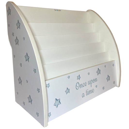child bookshelf with stars, bookcase with stars