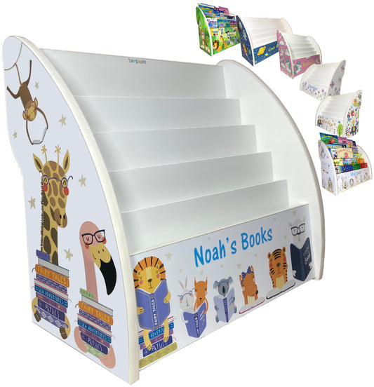 cute bookcase for children with animals
