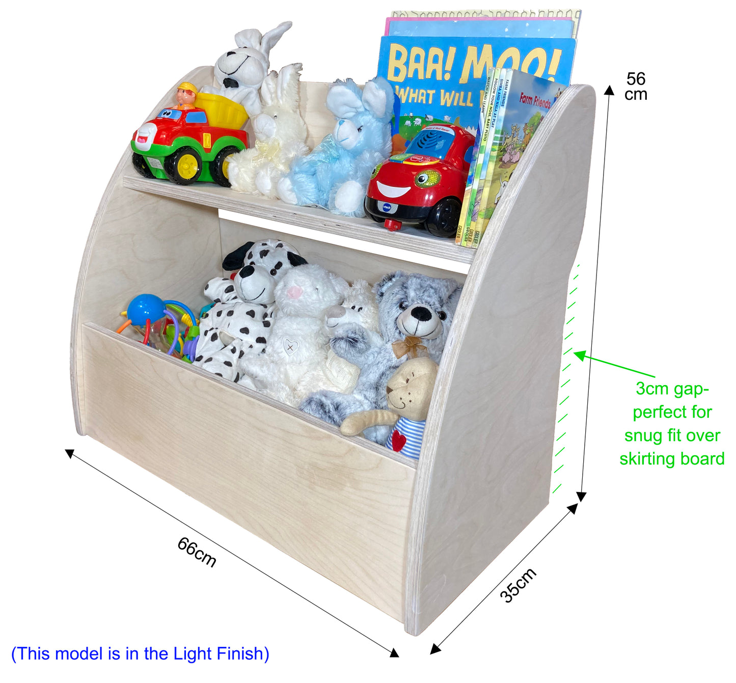 Montessori Birch Plywood Toys Stand Personalised