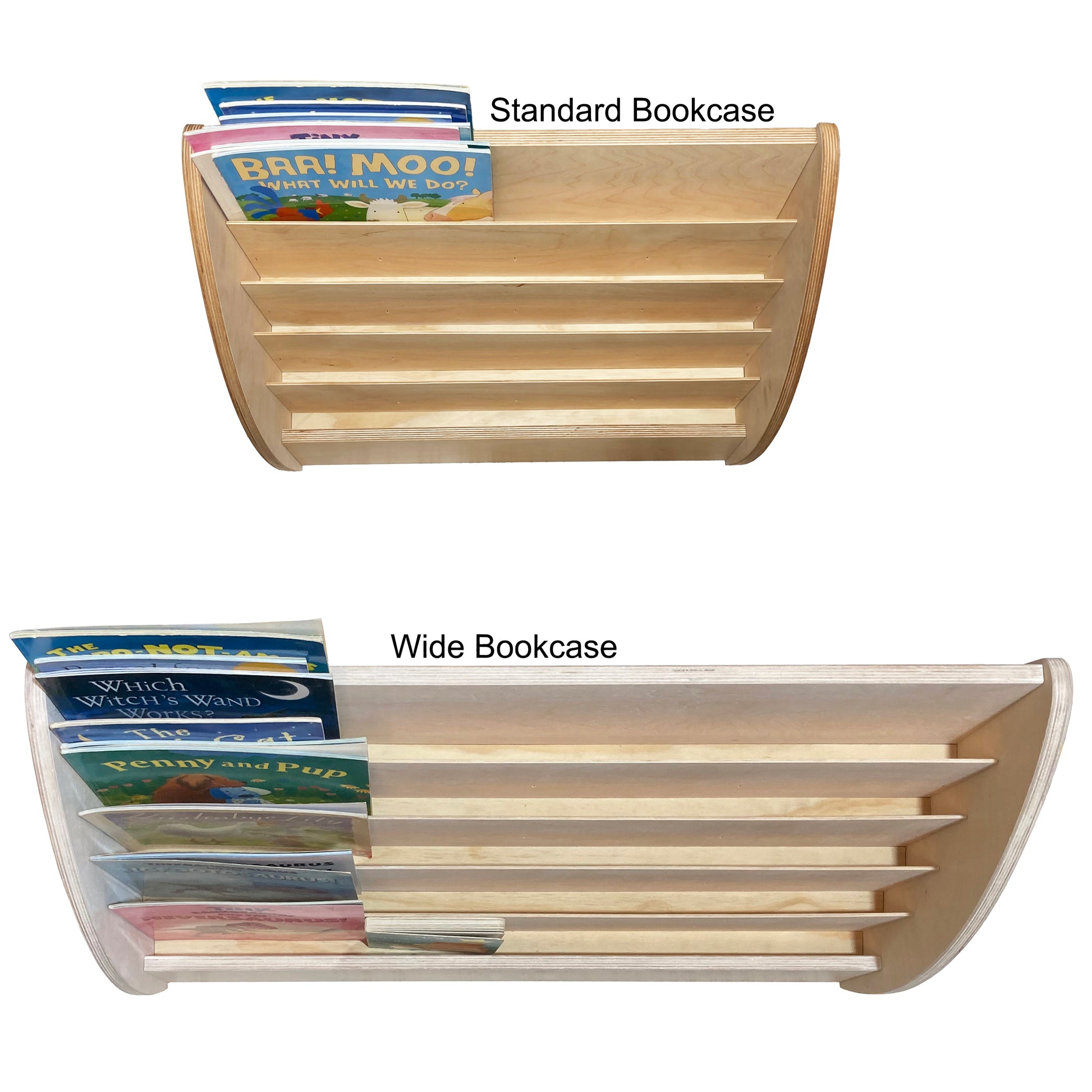 Lifetime Guaranteed Montessori Children's Bookcase | Personalised | Fully Assembled | Handmade in UK