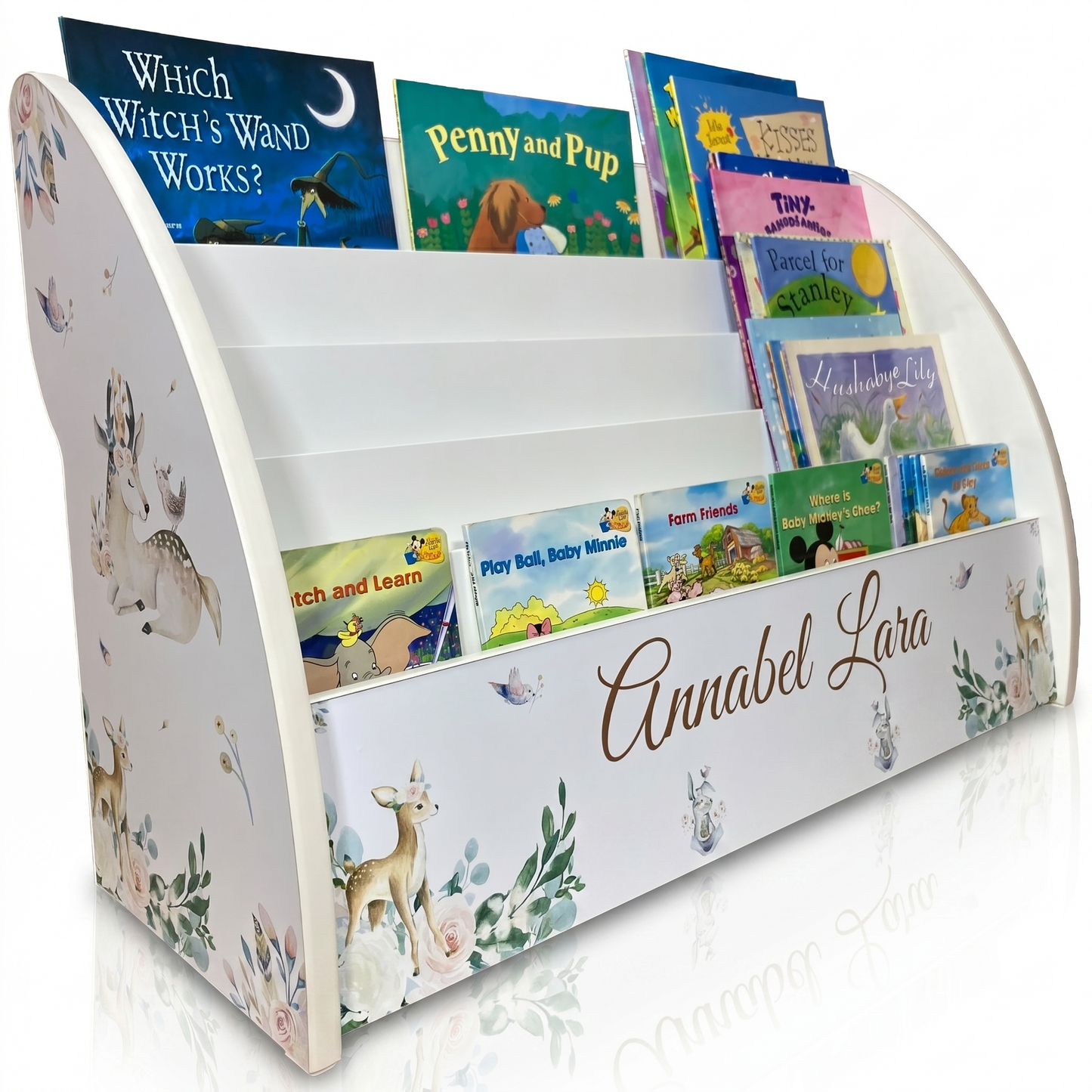 Girls Deers Bookcase | Handmade in UK | Comes Fully Assembled