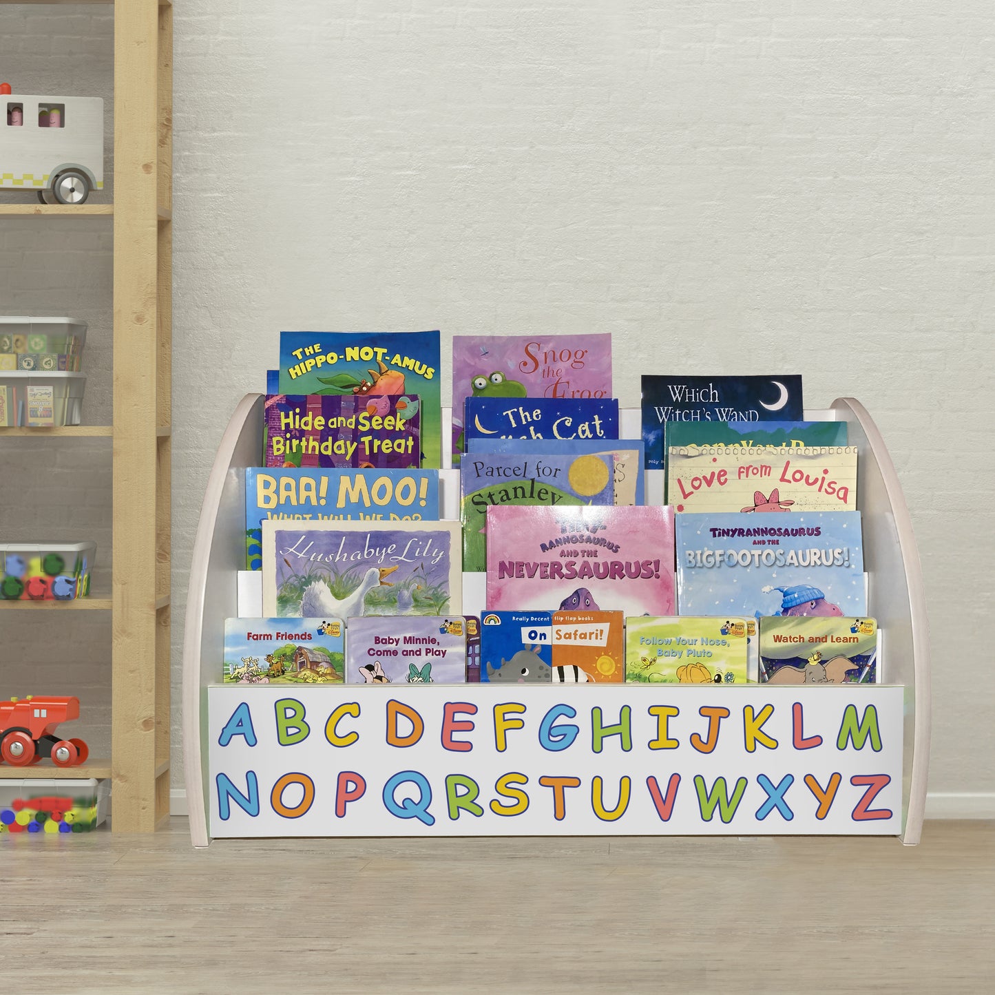 Numbers and Letters Alphabet Bookcase Fully Assembled