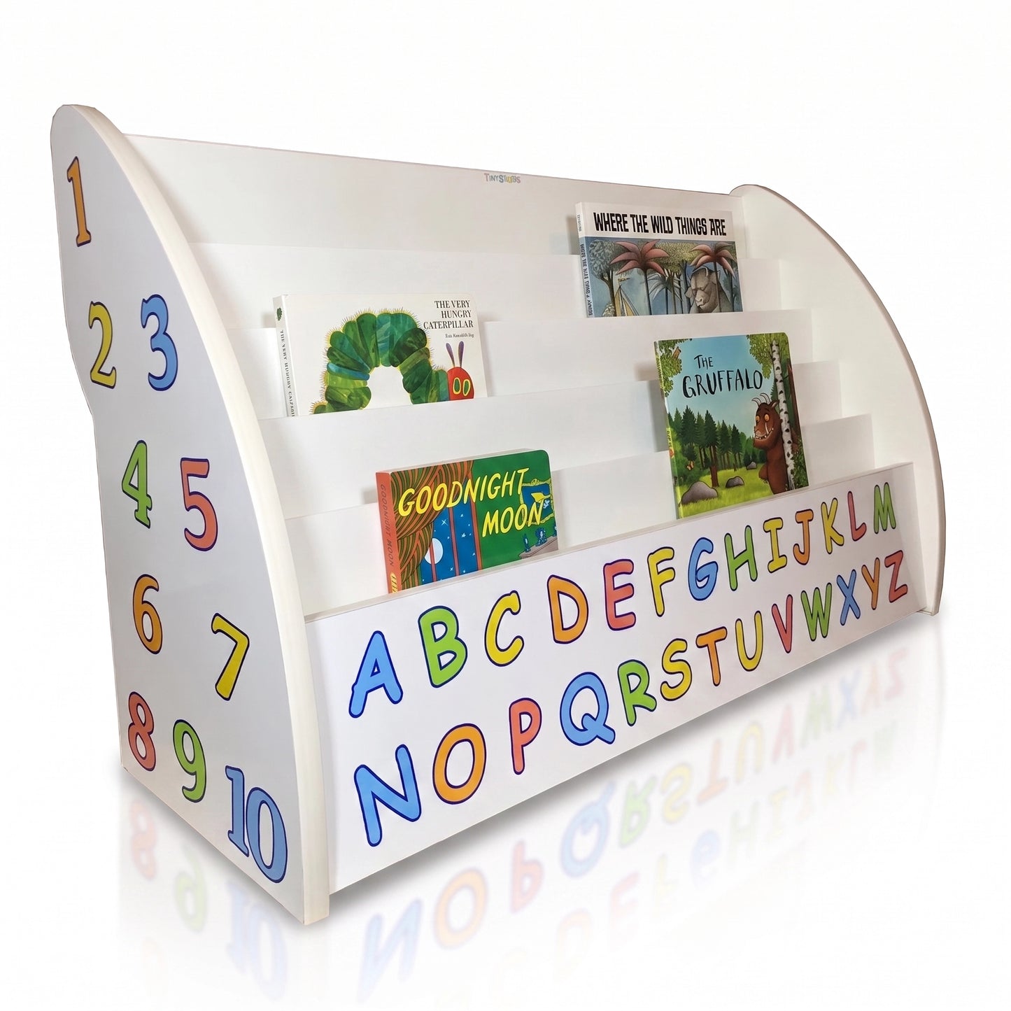 abc alphabet bookshelf, alphabet bookshelf for kids, abc book storage, letters bookcase, numbers and letters bookshelf