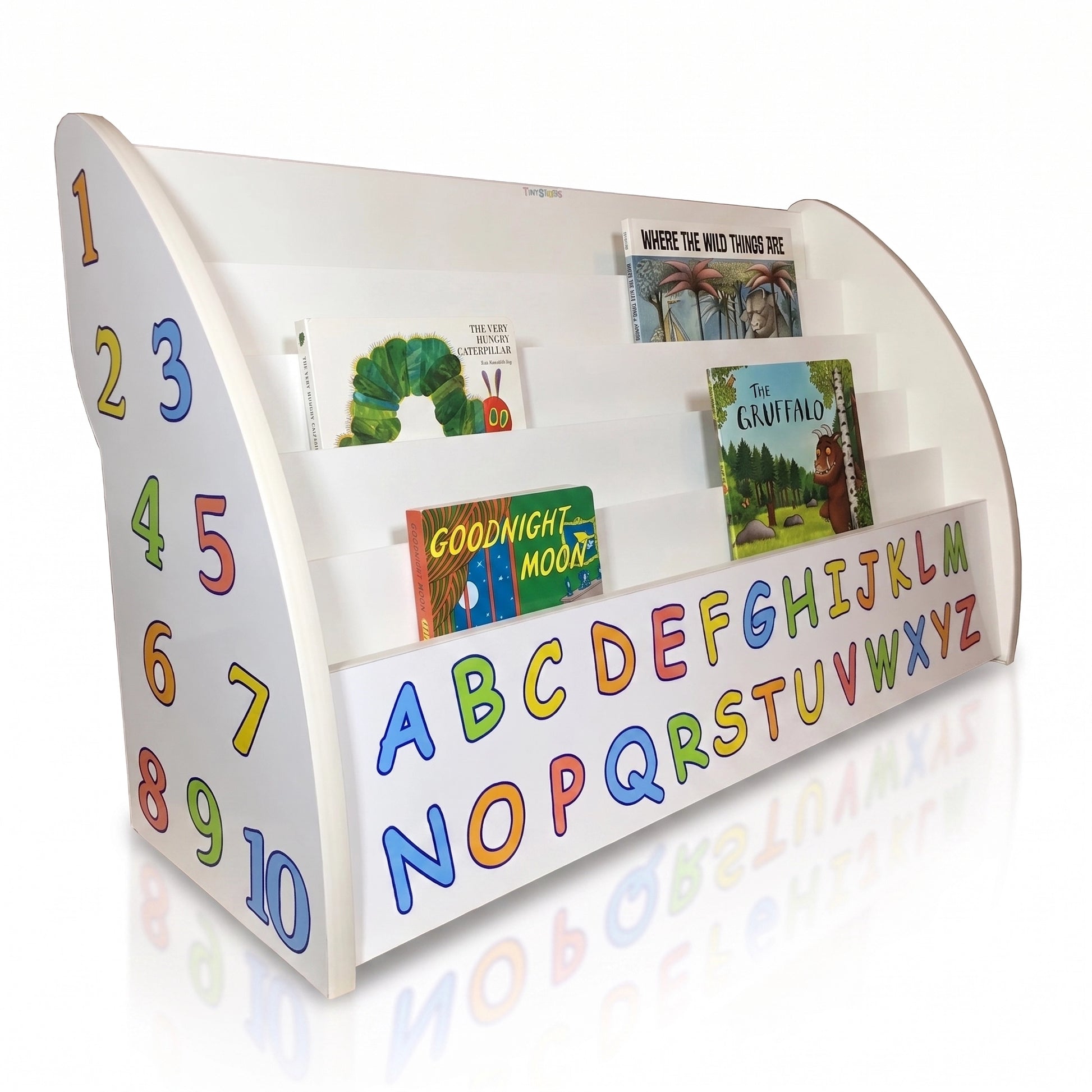 abc alphabet bookshelf, alphabet bookshelf for kids, abc book storage, letters bookcase, numbers and letters bookshelf