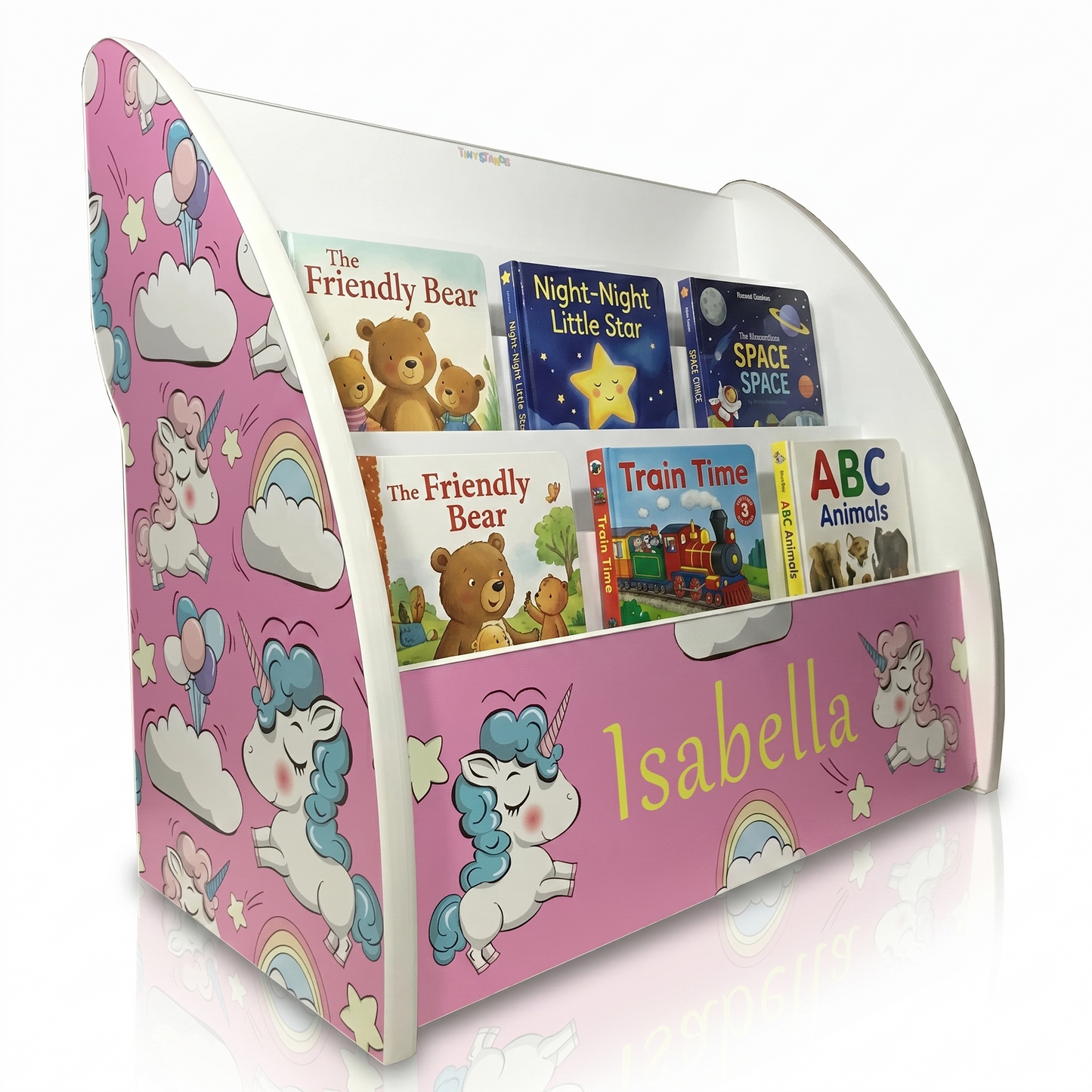 unicorns pink bookshelf, unicorns pink bookcase