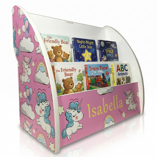 unicorns pink bookshelf, unicorns pink bookcase