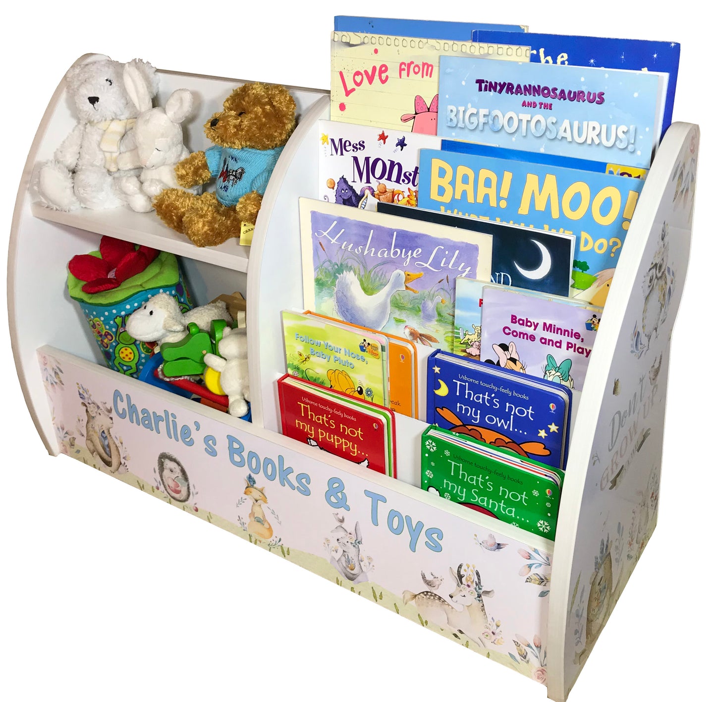 Transport Books and Toys Nursery Organiser Named and Fully Assembled