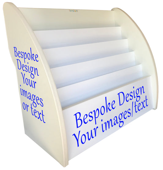 bespoke kids bookshelf, bespoke childrens bookcase, custom child book storage, disney bookcase, donaldson bookcase, peter rabbit bookcase, gruffalo bookcase, donaldson bookcase