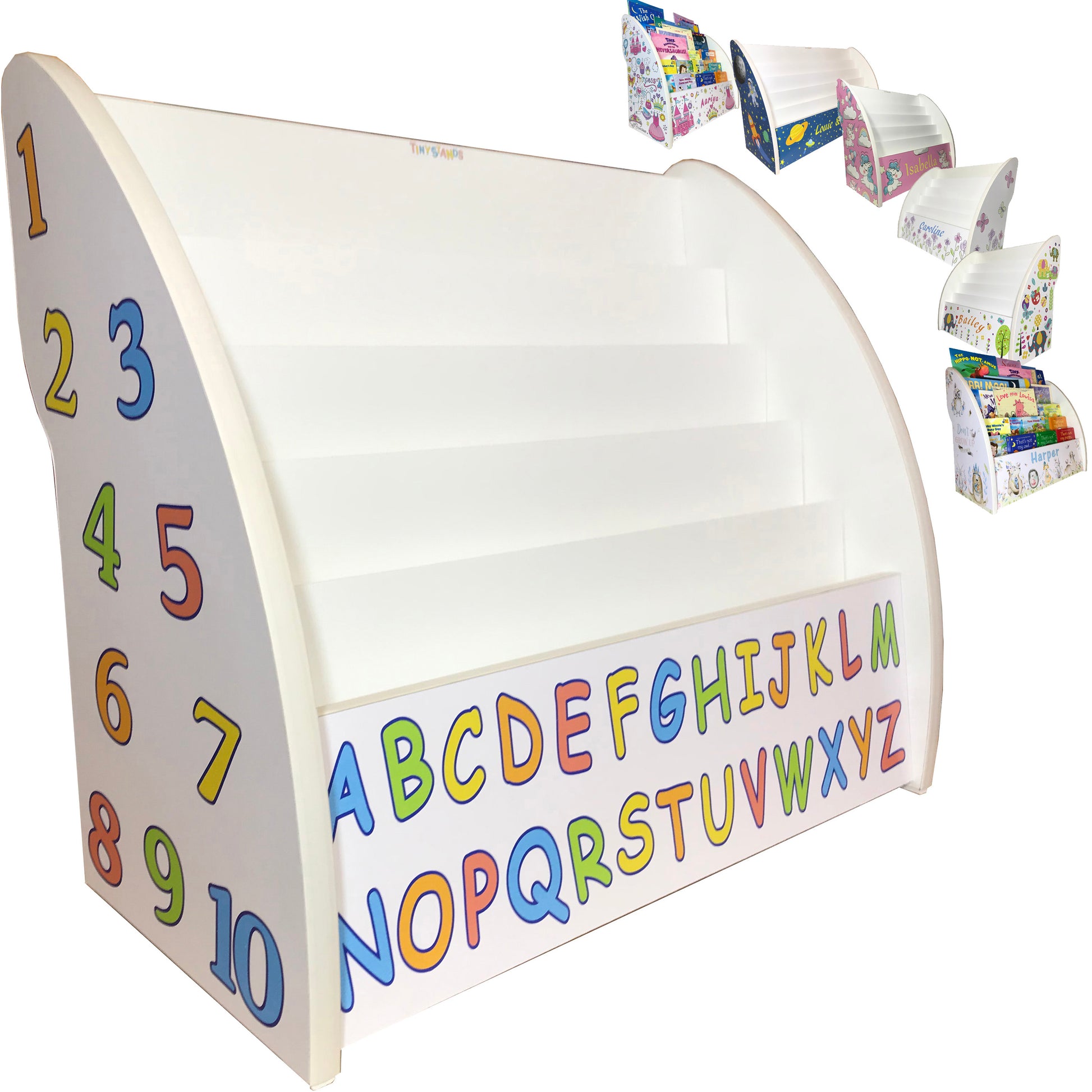 abc alphabet bookshelf, alphabet bookshelf for kids, abc book storage, letters bookcase, numbers and letters bookshelf